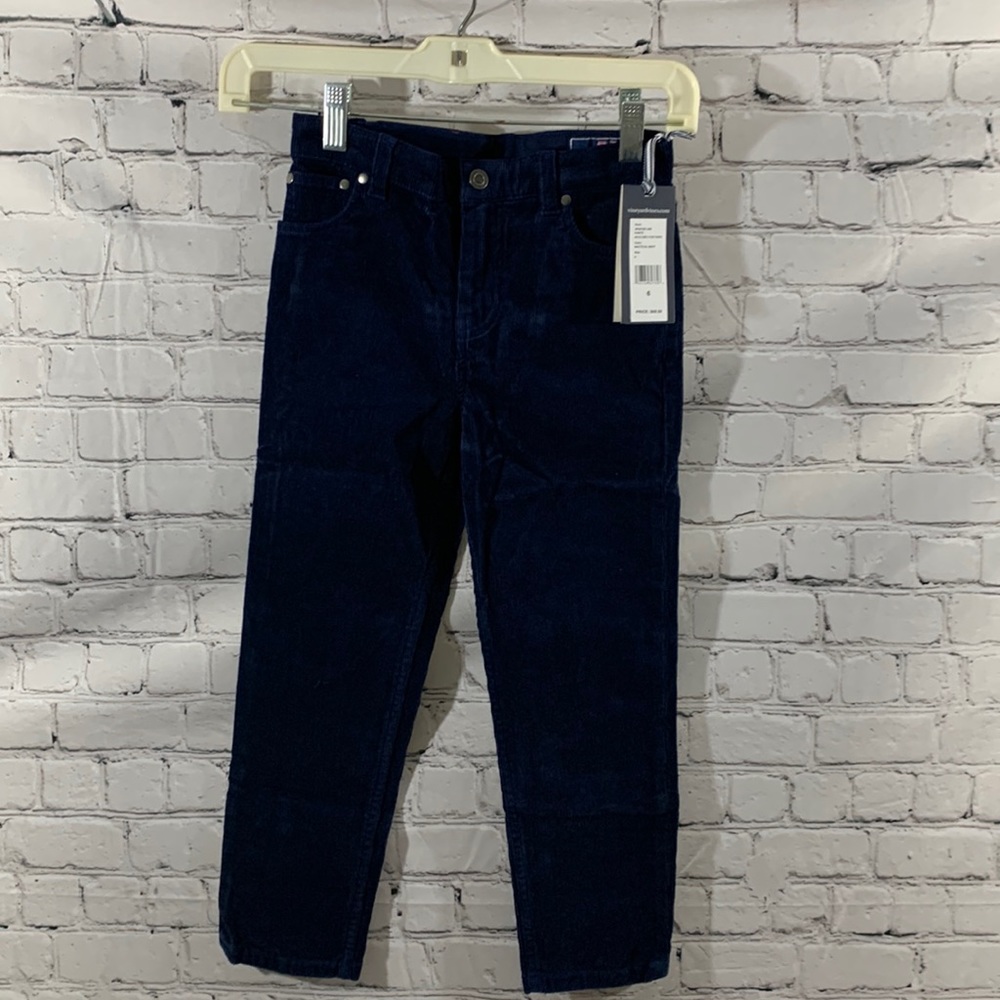 NWT vineyard zones navy corduroy size 6 boys pants